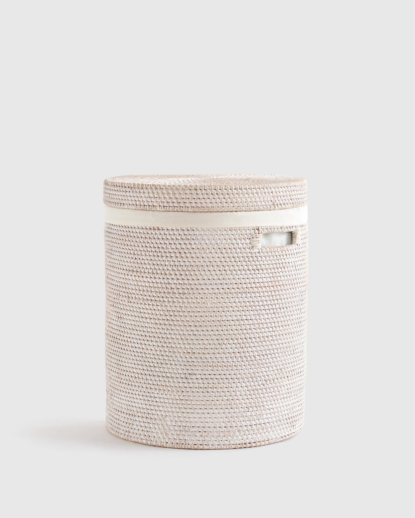 Handwoven Rattan Hamper - One Size / Natural