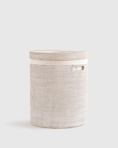 Handwoven Rattan Hamper - One Size / Natural
