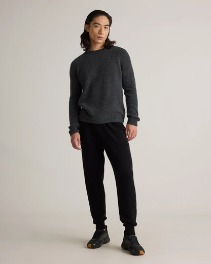 Mongolian Cashmere Jogger - S / Heather Truffle Brown