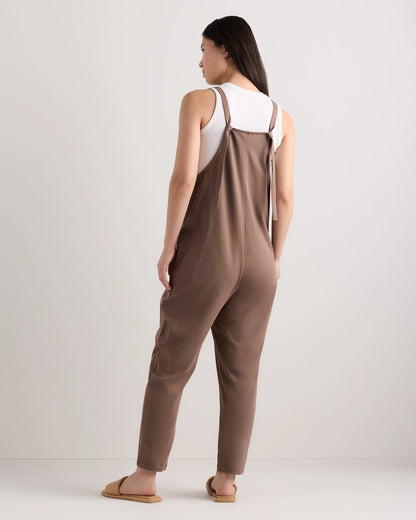 Organic Cotton Maternity Overalls - XS / Deep Navy