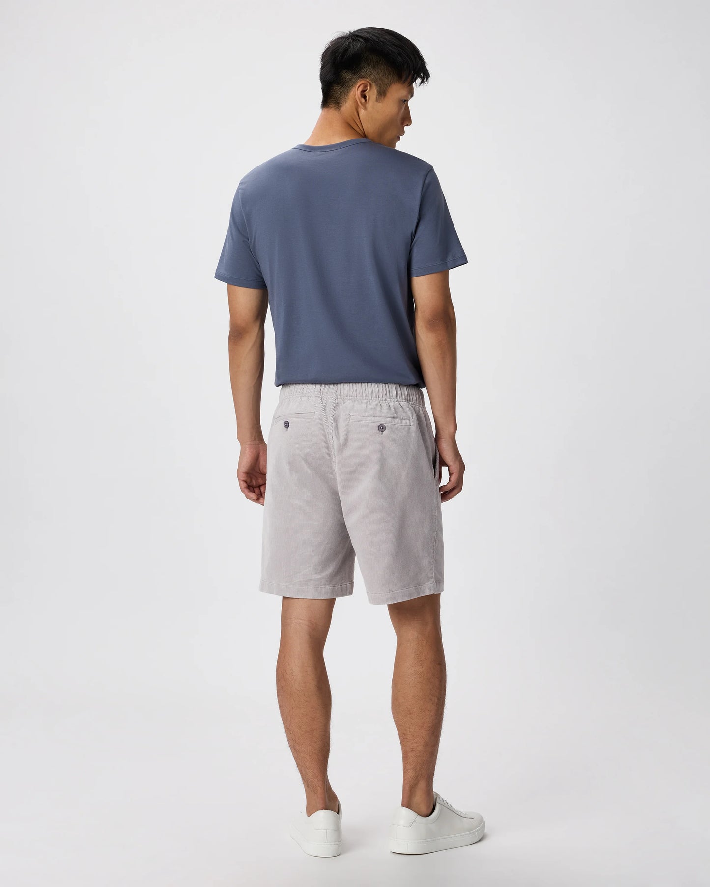 Organic Stretch Corduroy Shorts - 6" - S / Granite Grey
