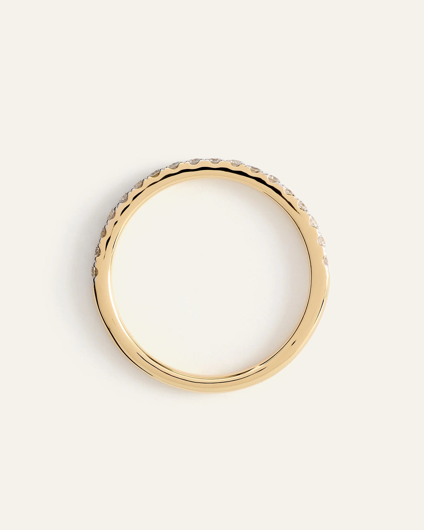 Lab Grown Diamond Pave Band - 4 / Yellow Gold