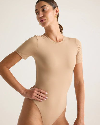 Second Skin T-Shirt Bodysuit - XS / Sand