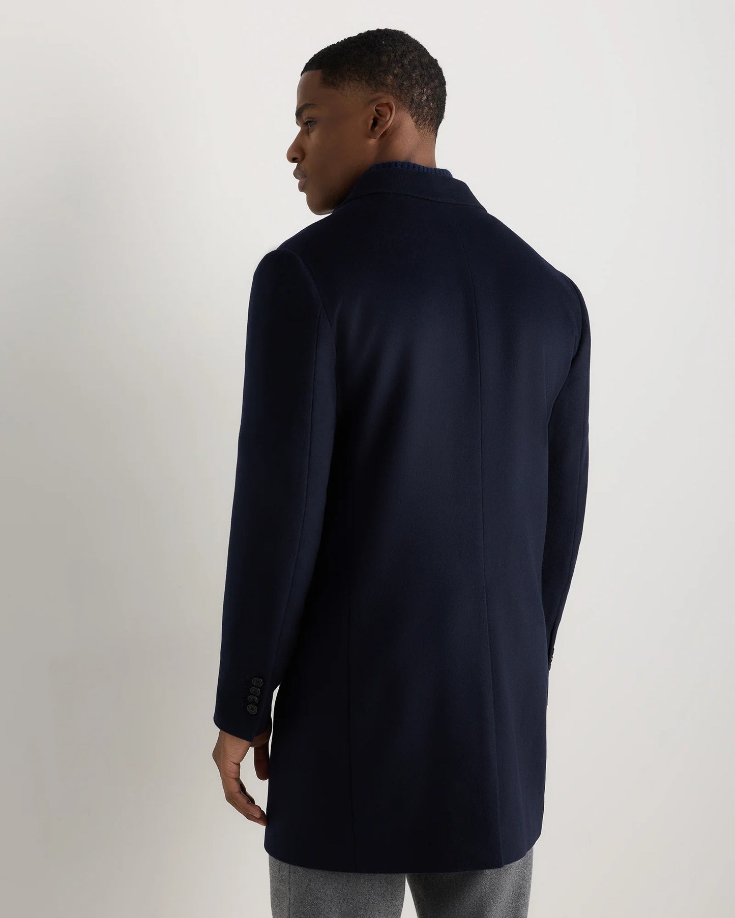 100% Mongolian Cashmere Car Coat - S / Camel