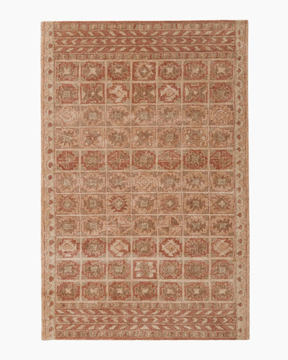 Cambria Wool Rug - 5' x 8' / Rust