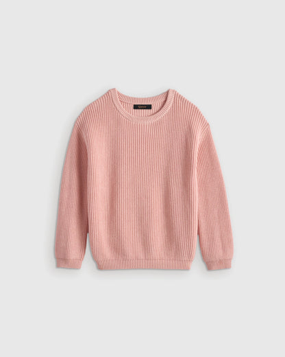 100% Organic Cotton Fisherman Tunic Sweater - 6 / Oatmeal
