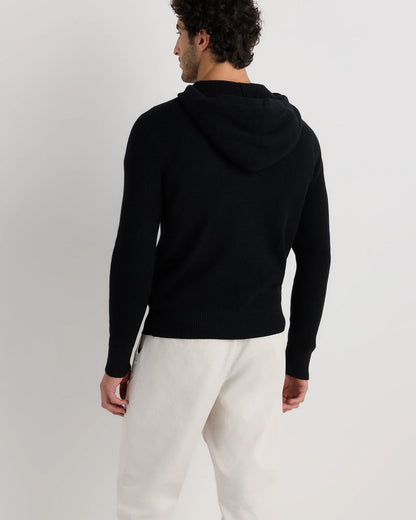 Organic Cotton Cashmere Waffle Hoodie - S / Bayberry Olive
