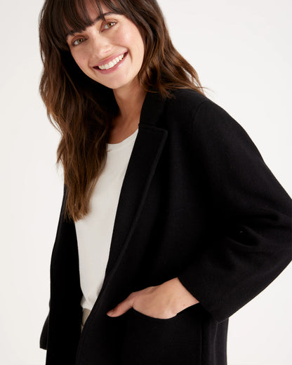100% Organic Cotton Knit Blazer - XS / Heather Dove Grey