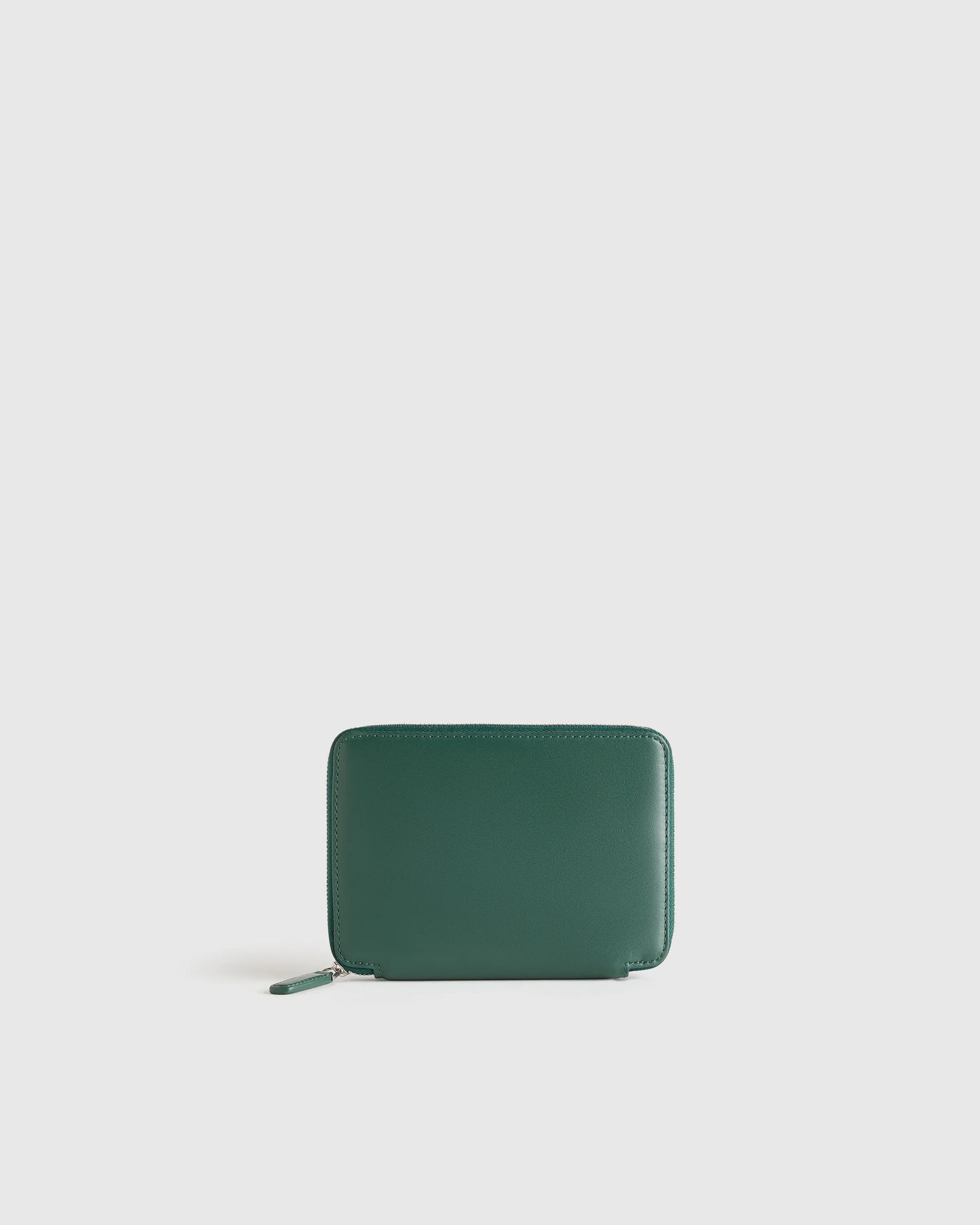 Nappa Leather RFID Zip Travel Wallet - One Size / Black