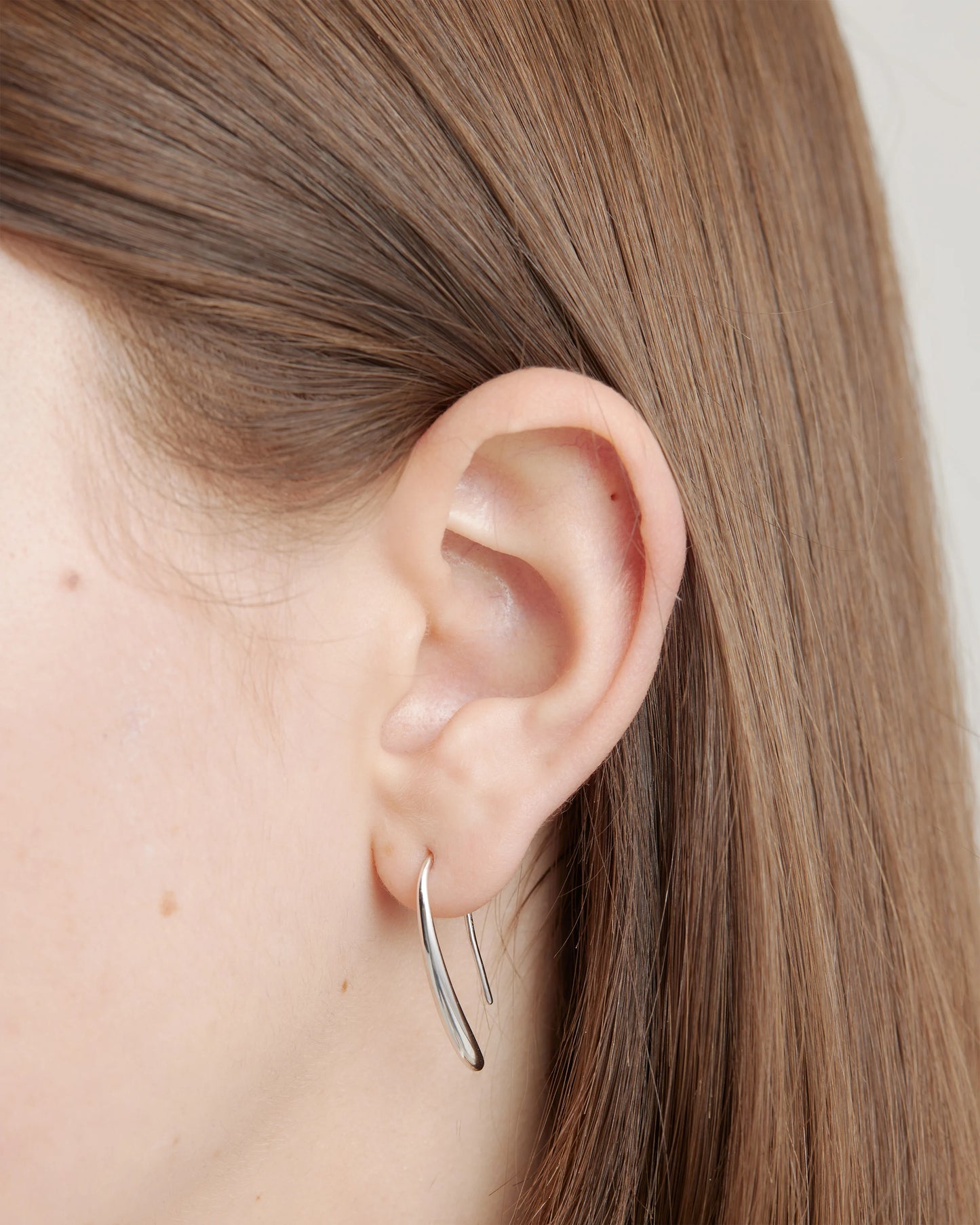 Threader Drop Earrings - One Size / Sterling Silver