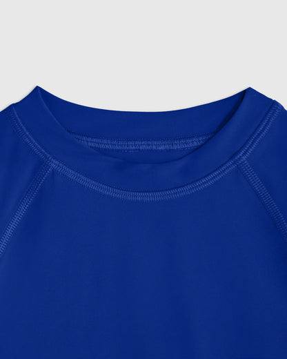 Long Sleeve Raglan Rash Guard - 2T / Island Aqua