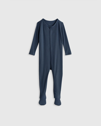 Softest Rib Footie - 12-18M / Sage Green
