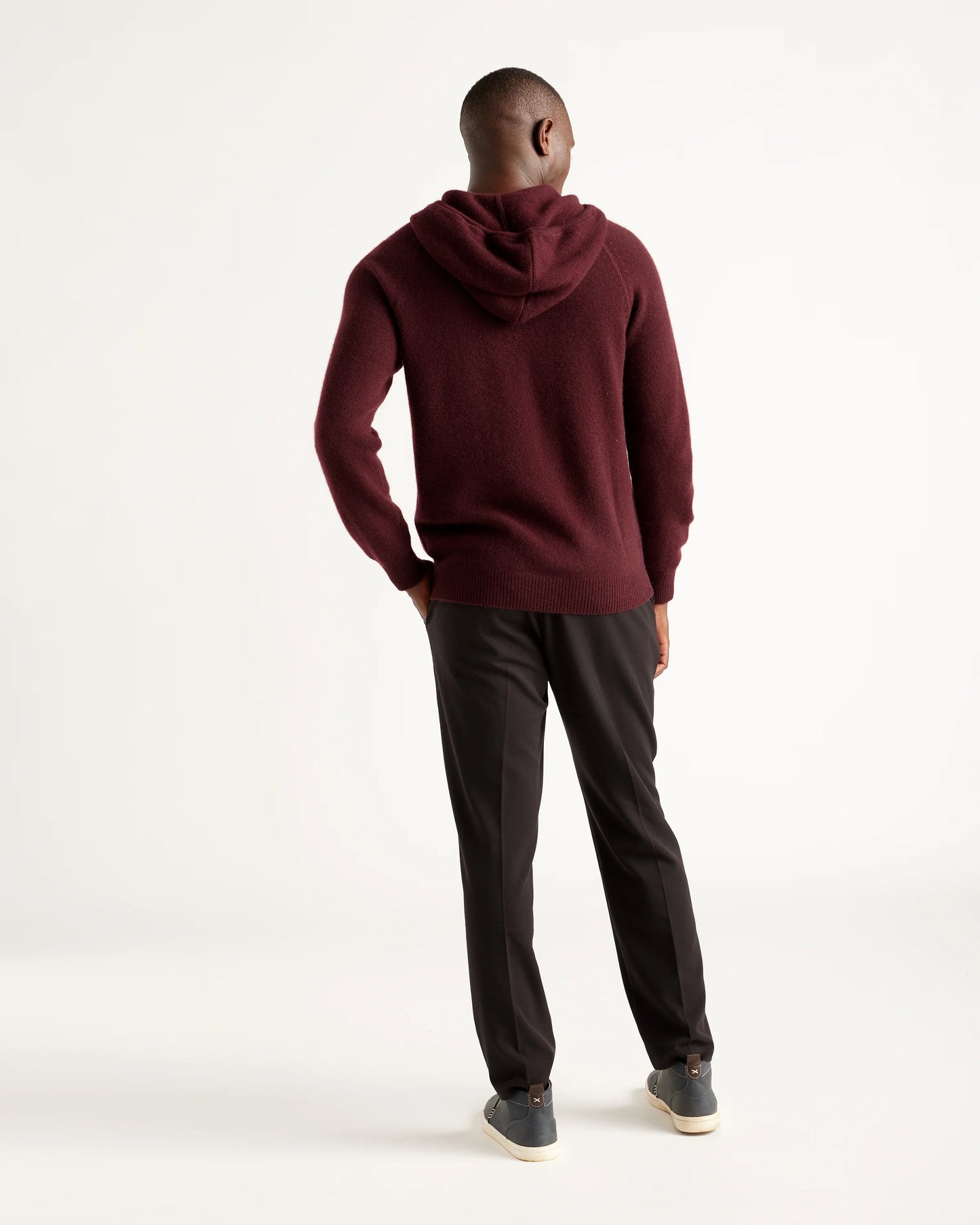 Mongolian Cashmere Pullover Hoodie - XS / Sea Spray Green