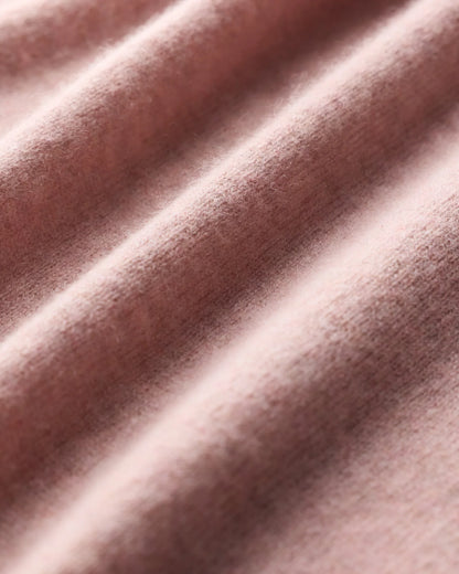 Mongolian Cashmere Tee - 1X / Heather Vintage Pink