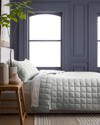 Bamboo Box Quilt Set - Twin / Sage