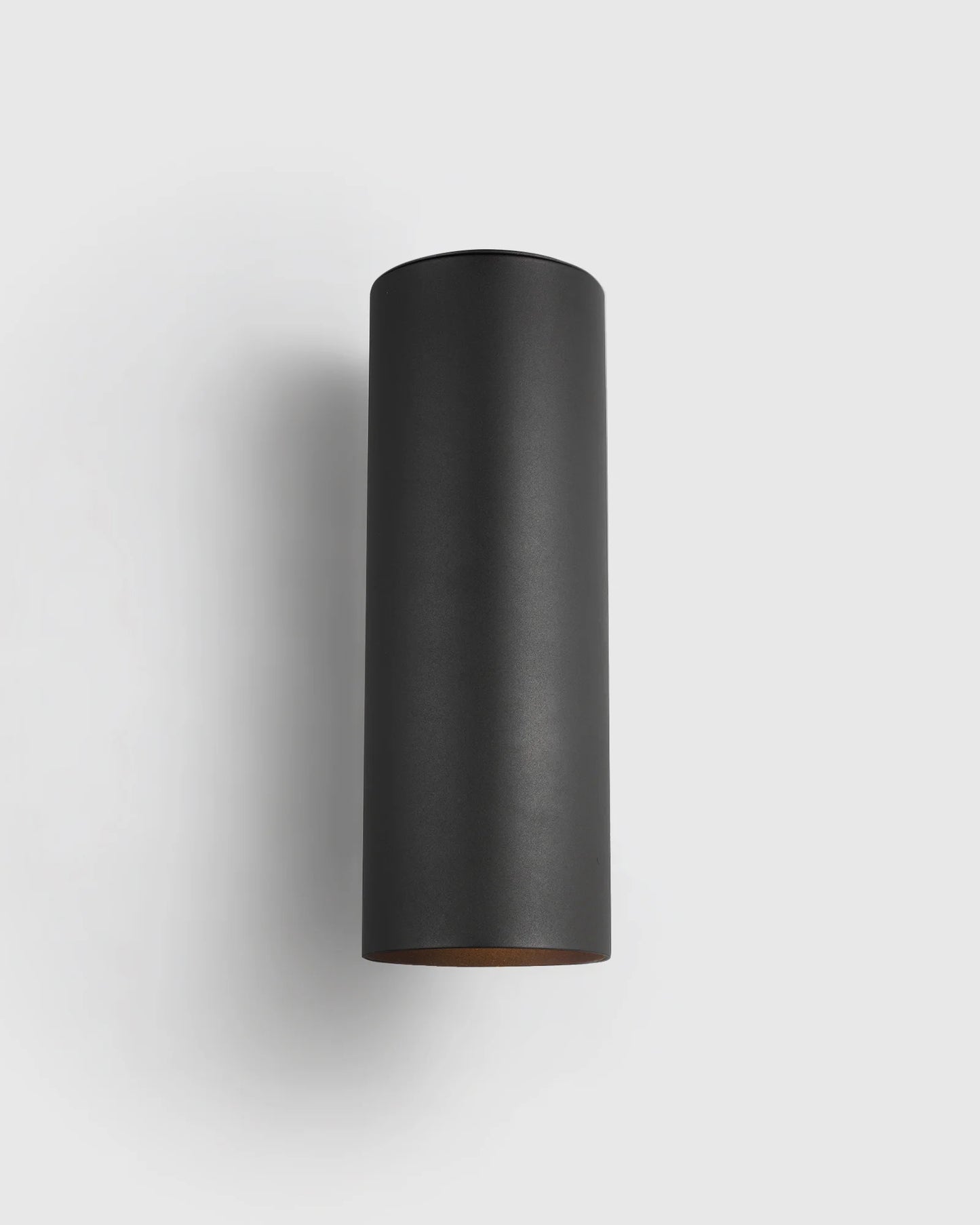 Outdoor Aluminum Cylinder Wall Sconce - One Size / Black