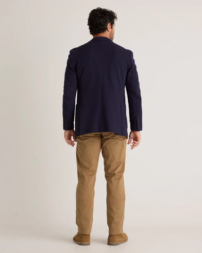 Cotton Pique Knit Blazer - XS / Heather Charcoal