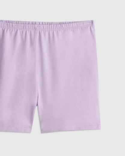 Organic Cotton Cartwheel Shorts - 6 / Soft Rose