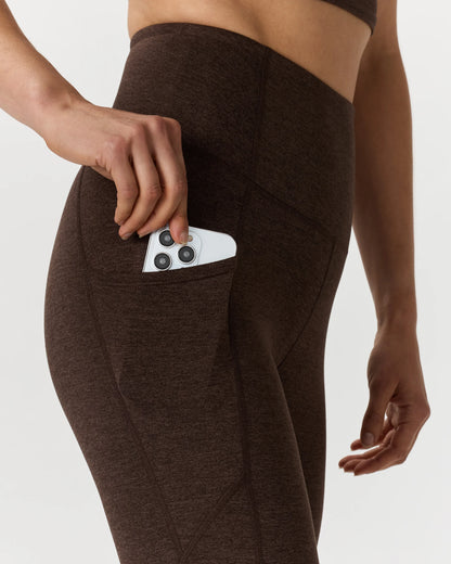 Ultra-Soft High-Rise Pocket Legging - XS / Heather Espresso