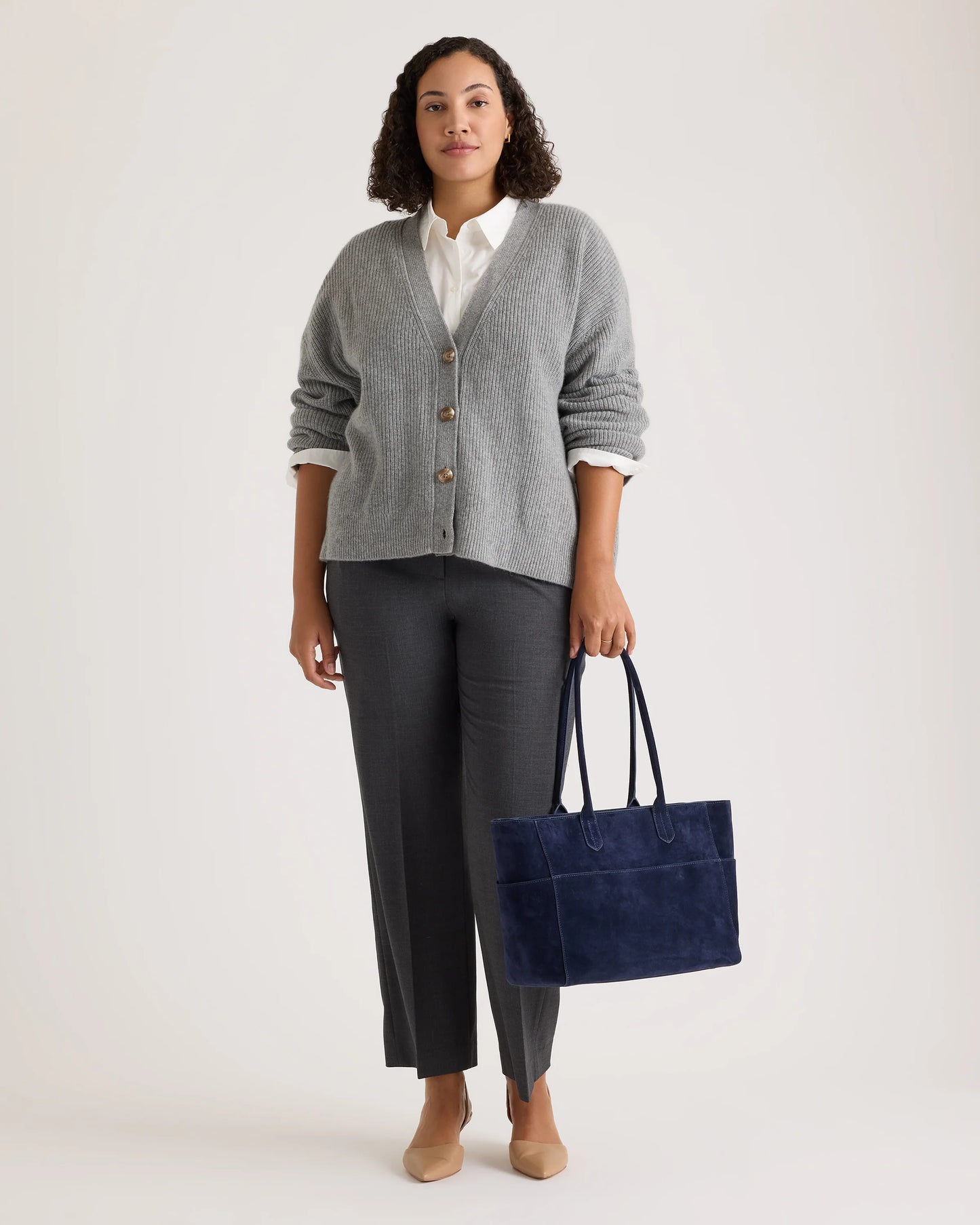 Hudson Suede Tote - One Size / Chocolate Brown