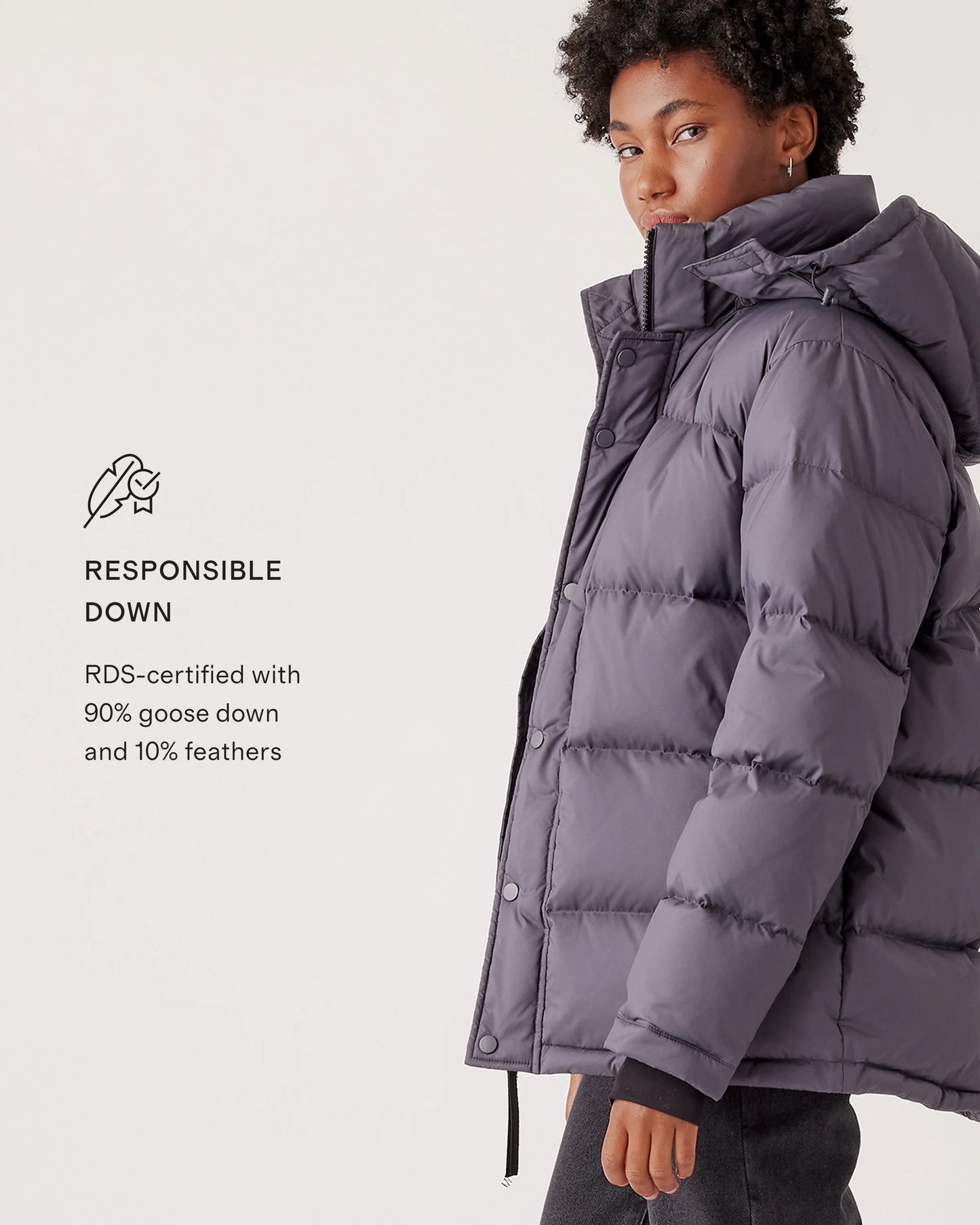 Responsible Down Puffer Jacket - XS / Sea Spray Green