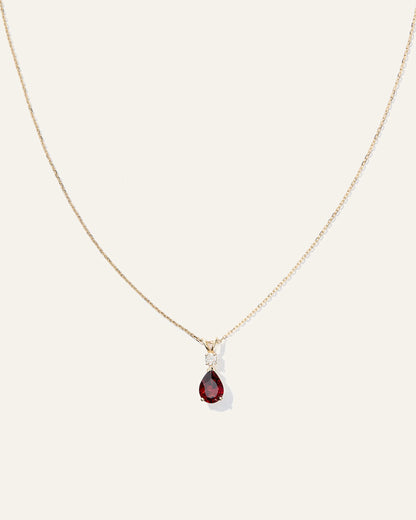 14K Gold Diamond & Semi-Precious Gemstone Drop Necklace - One Size / Yellow Gold