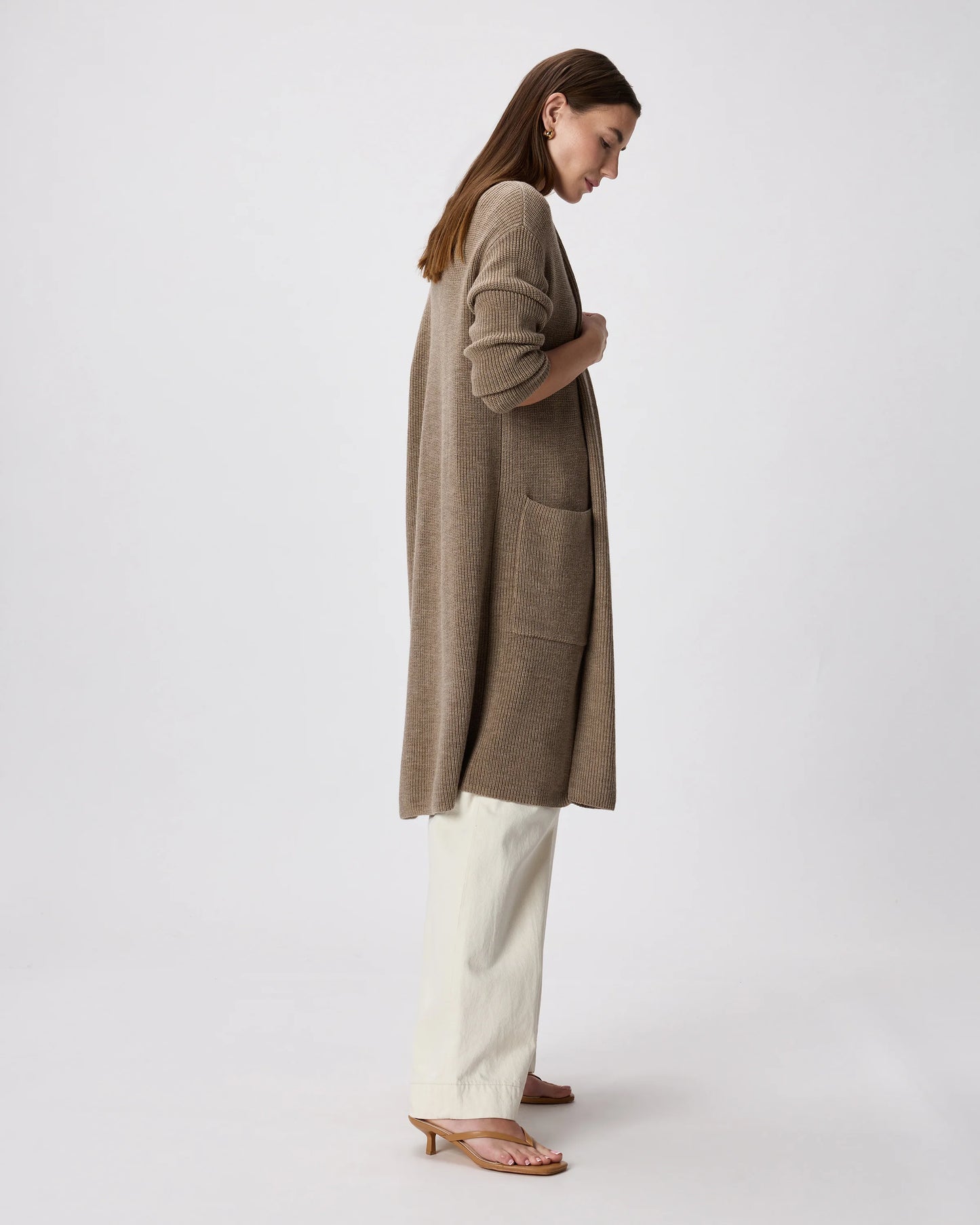 Australian Merino Wool Duster Cardigan - XS / Malted Toffee