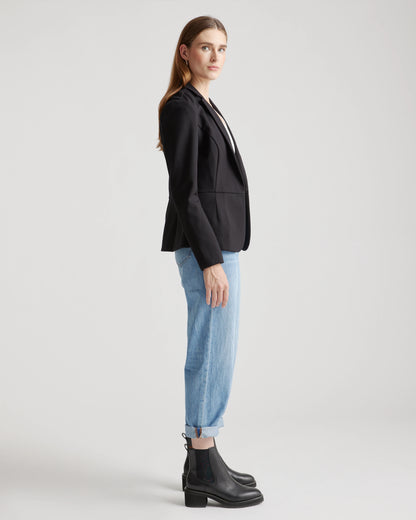 Ultra-Stretch Ponte Blazer - XS / Black
