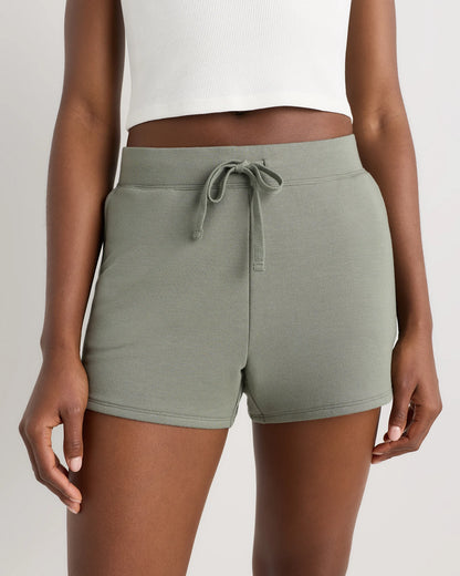 SuperSoft Fleece Shorts - XS / Smoked Thyme Green