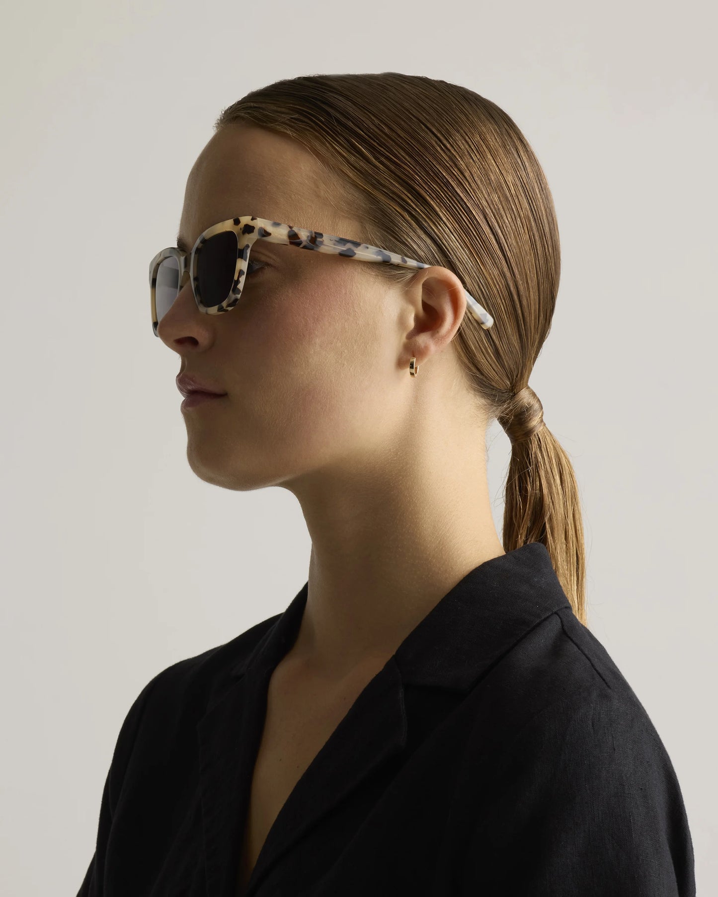 Malibu Polarized Acetate Sunglasses - One Size / Black with Grey lens