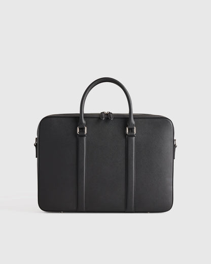 Italian Saffiano Briefcase - One Size / Hickory