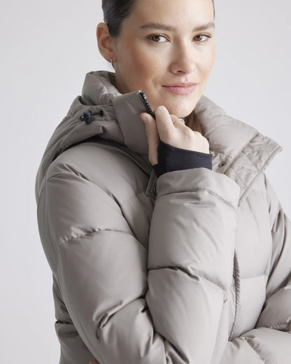 Responsible Down Long Puffer Jacket - XS / Black