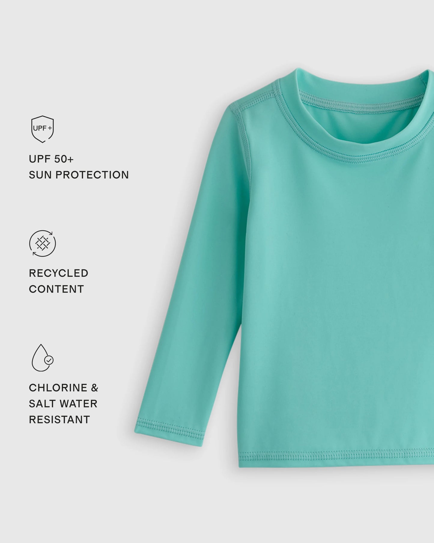Long Sleeve Rash Guard - 6-9M / Deep Blue