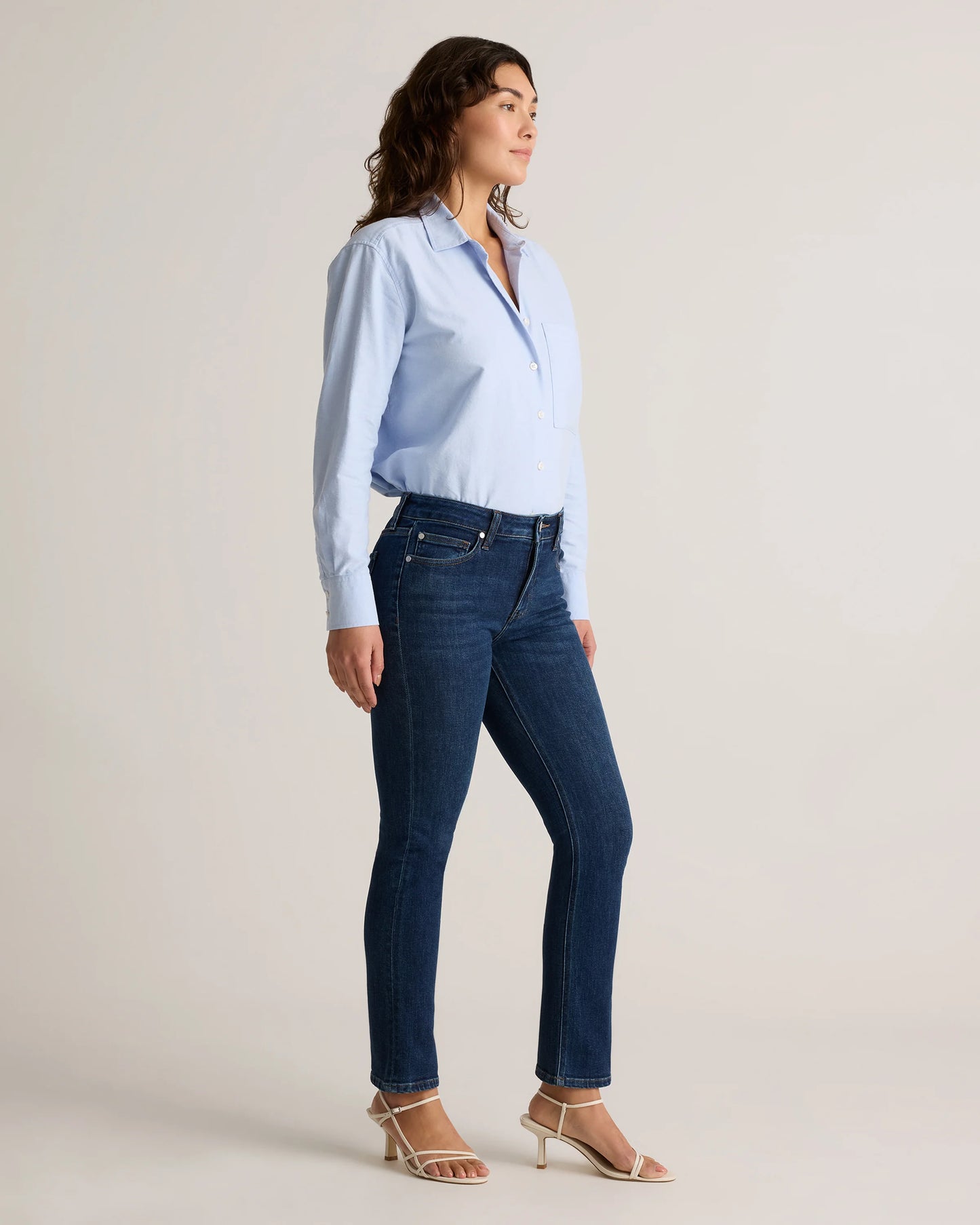 Luna Stretch Slim Straight Jeans - 24 / Black
