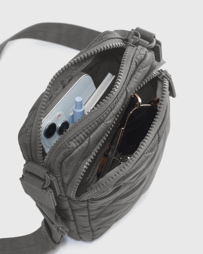 Transit Quilted Phone Crossbody - One Size / Navy