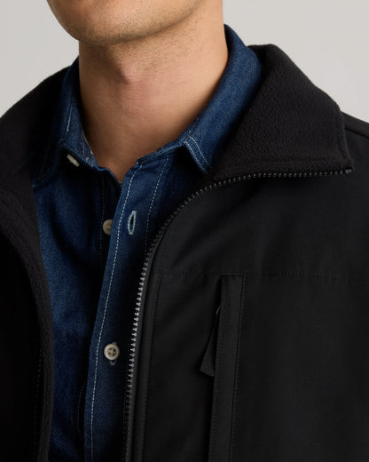 Polar Fleece Full-Zip Jacket - S / Gravel/Bold Black