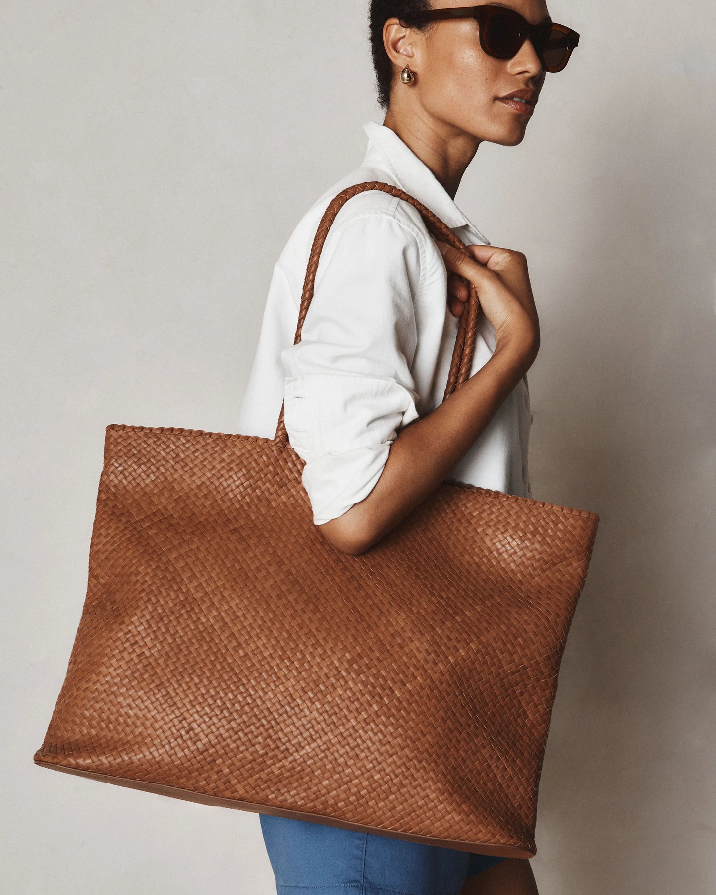 Siena Handwoven Tote - One Size / Taupe