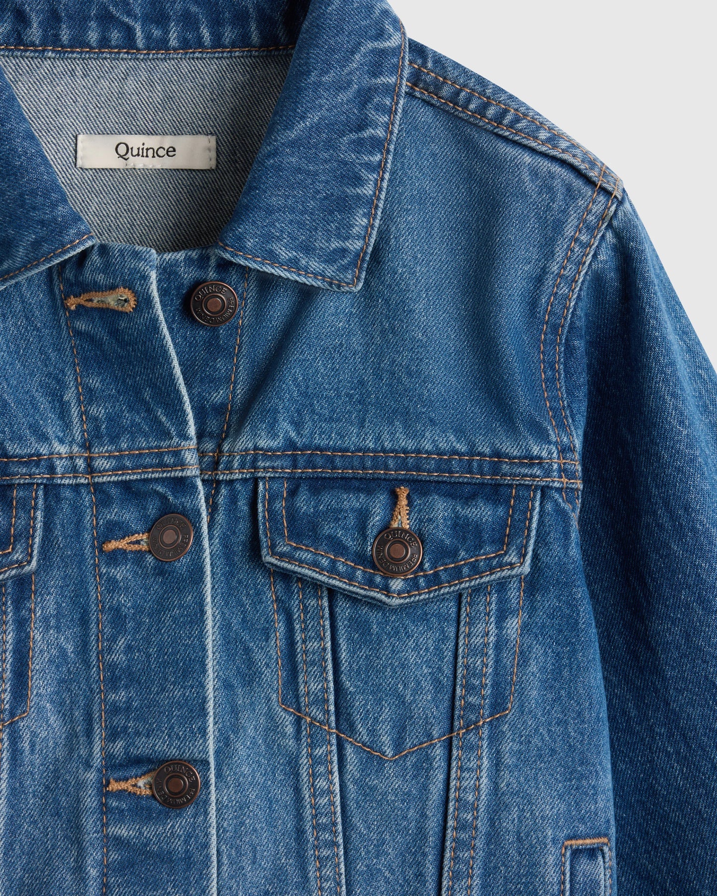 Girls 100% Organic Cotton Denim Jacket - 6 / Light Wash