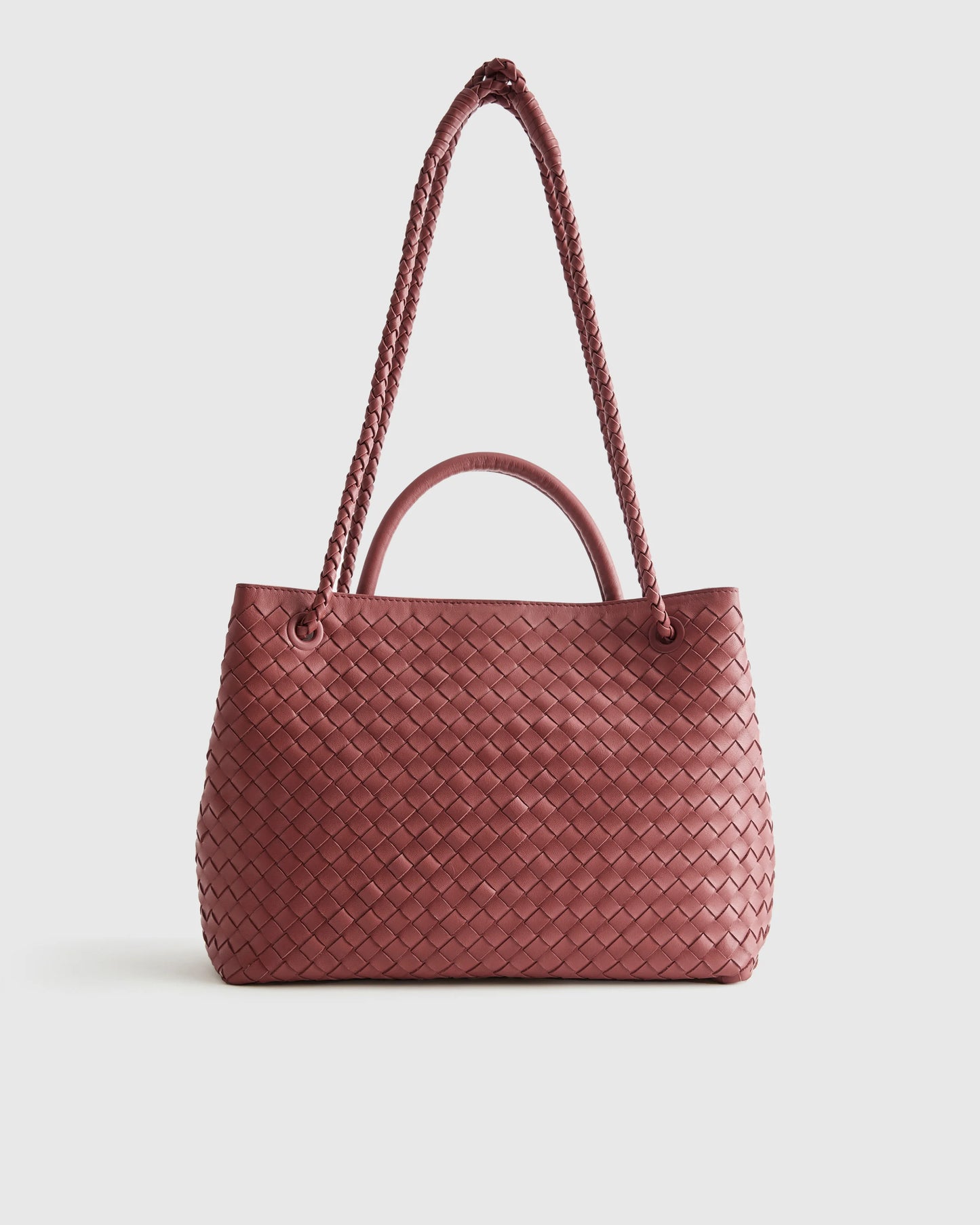 Romy Handwoven Satchel - One Size / Cognac