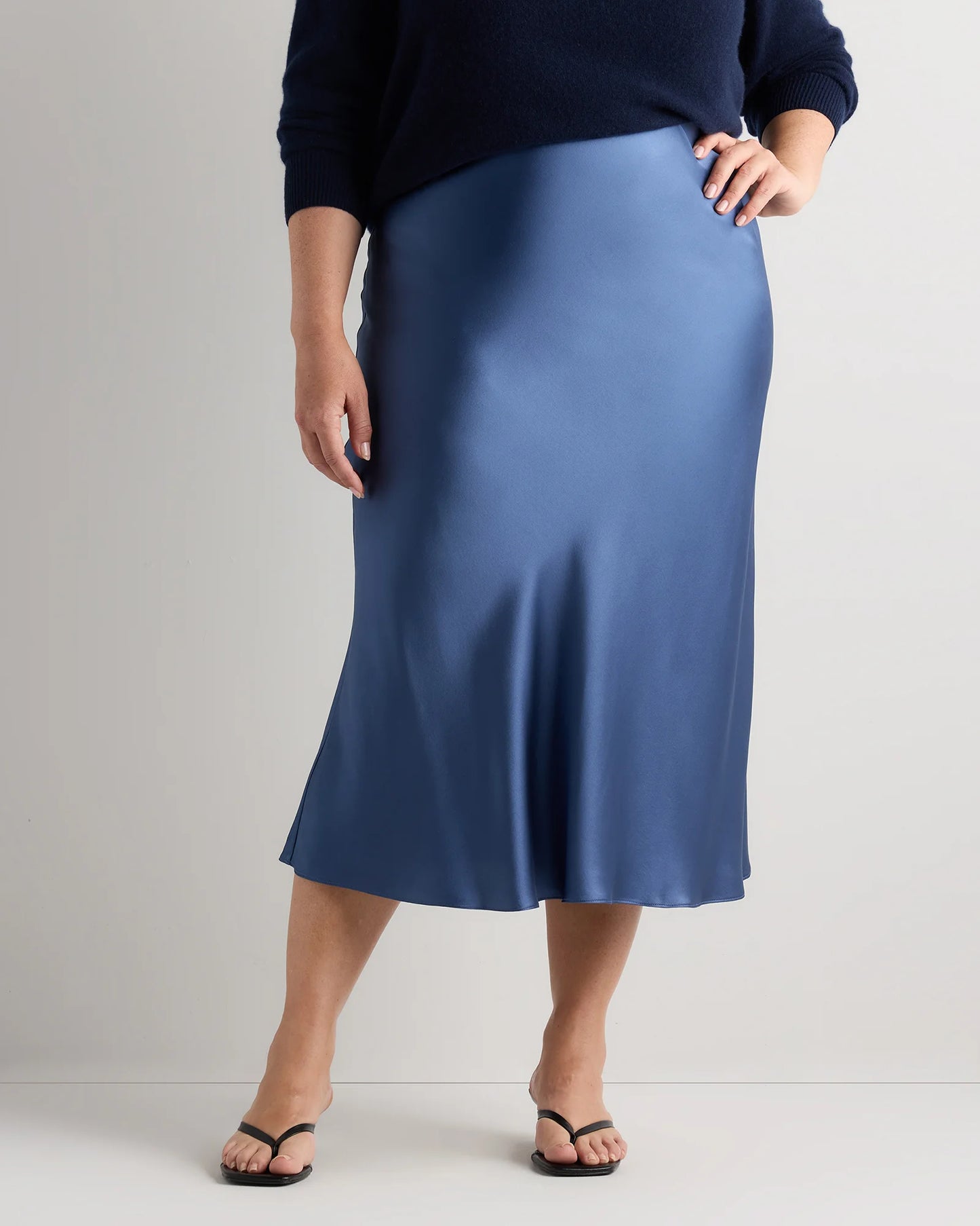 100% Washable Silk Skirt - 1X / Wine Tasting Red