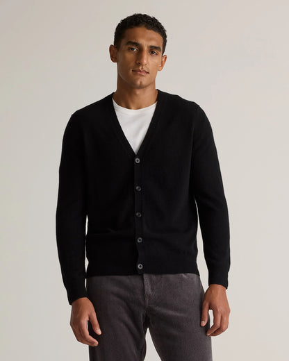 Mongolian Cashmere Cardigan Sweater - S / True Navy