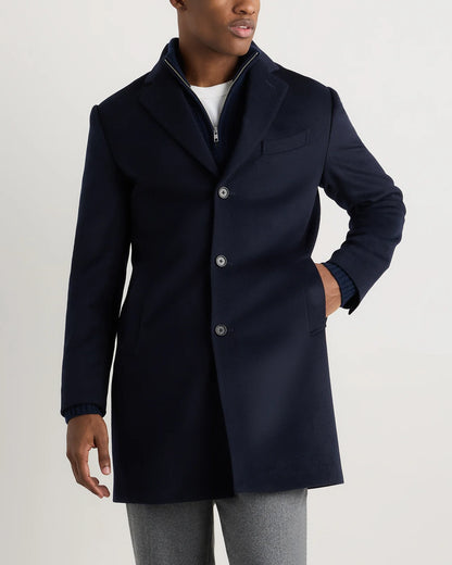 100% Mongolian Cashmere Car Coat - S / Camel