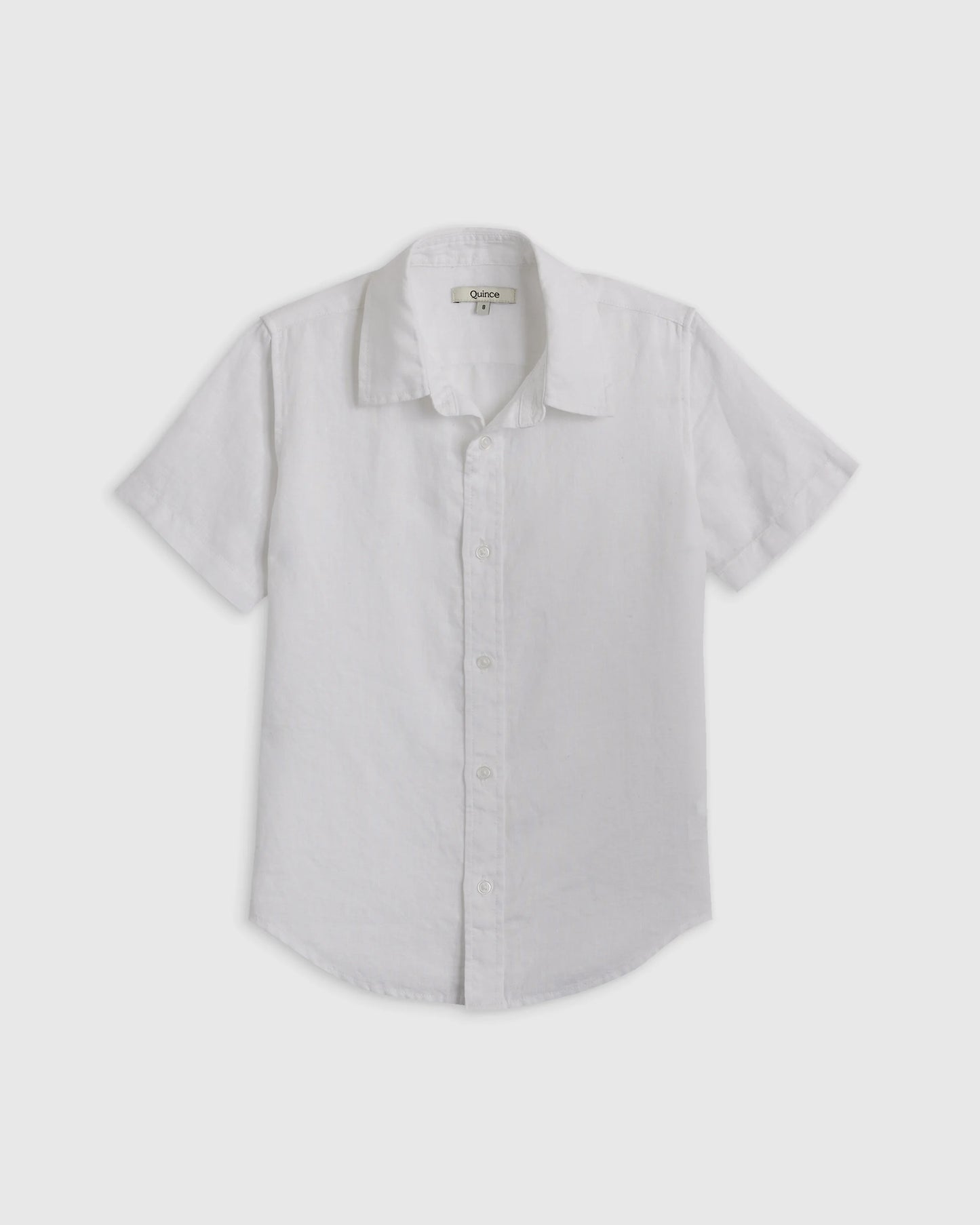 100% European Linen Short Sleeve Shirt - 6 / Flax