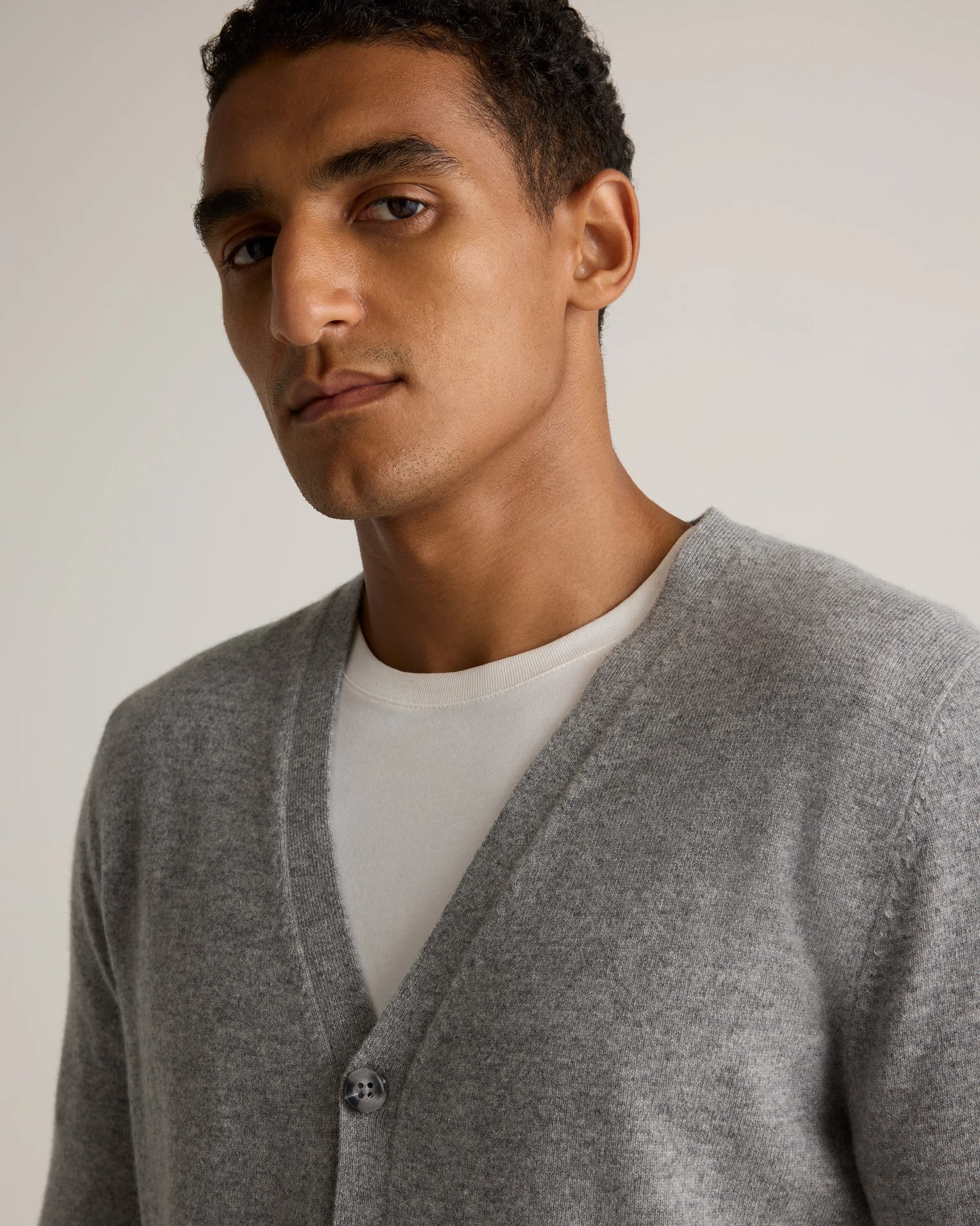 Mongolian Cashmere Cardigan Sweater - S / True Navy