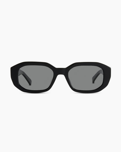 Barbados Polarized Acetate Sunglasses - One Size / Clear Spice with Grey lens