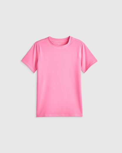 Short Sleeve Rash Guard Top - 6 / Coral Orange