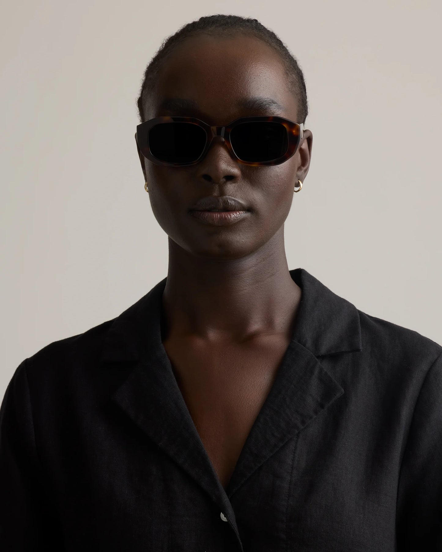 Barbados Polarized Acetate Sunglasses - One Size / Clear Spice with Grey lens