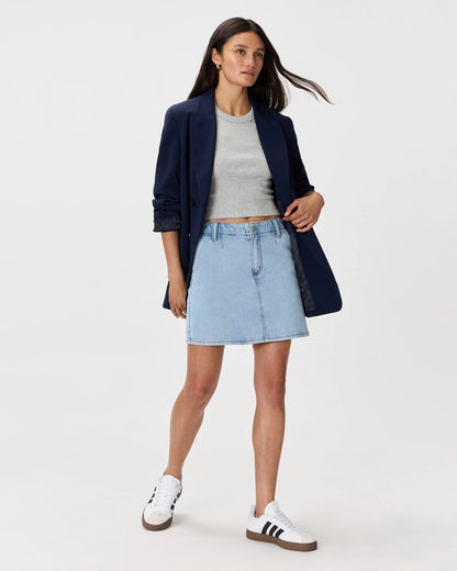 Stretch Denim Mini Skirt - 24 / Obsidian Blue