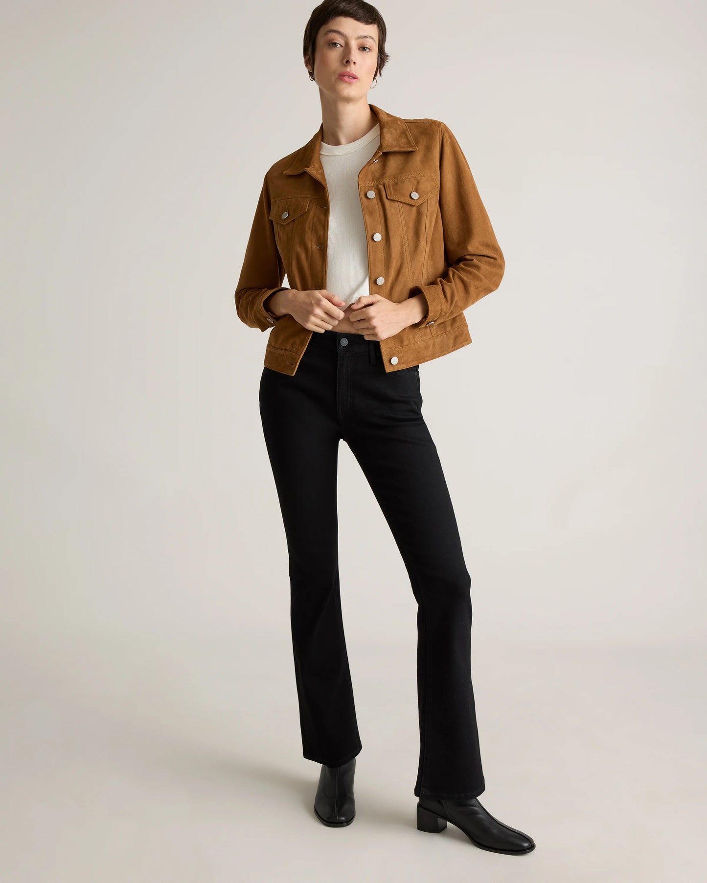 Luna Stretch Flare Jeans - 24 / Black
