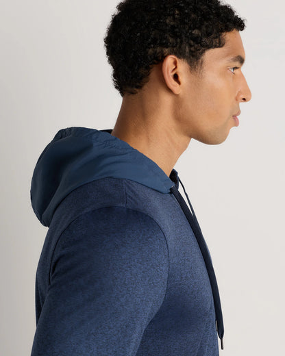 Flowknit Performance Hybrid Pullover Hoodie - S / Heather Green